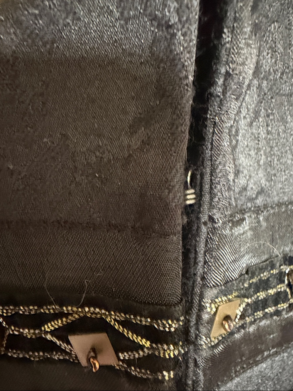 Georgiou Studio vintage y2k Black jacquard beaded jacket - Picture 6 of 17